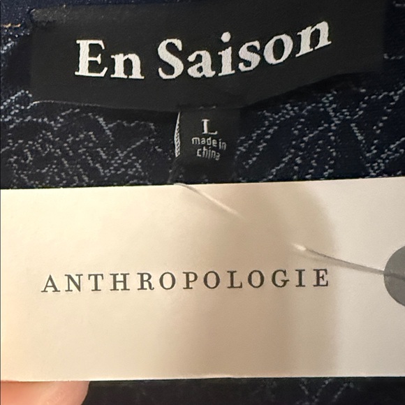 Anthropologie Navy Denim Midi Dress - Picture 4 of 10